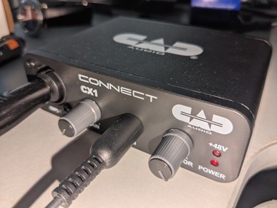 Audio Interface, Pre-Amp/USB-C, Microphone/Guitar/Instrument, CAD Unit 24bit