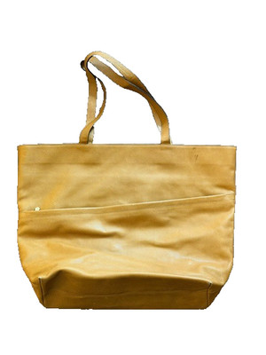 Bottega Veneta Tote Bag Marco Polo Vintage Mustard Yellow Brown Made Italy