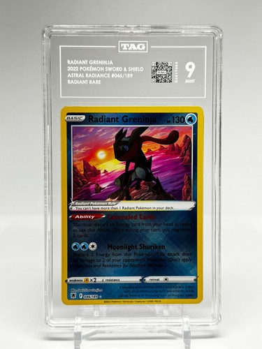 Radiant Greninja graded TAG 9 for sale on eBay