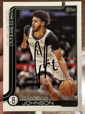 2025 Topps Flagship NBA #13 Cameron Johnson Signed IP Auto Brooklyn Nets NBA