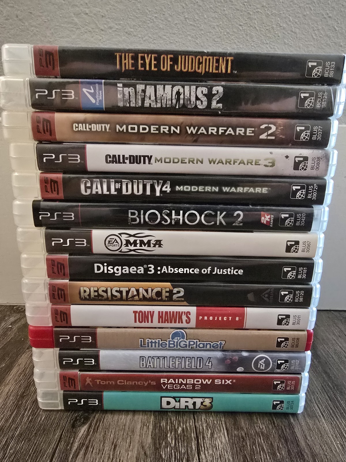 PlayStation 3 PS3 Game Lot Call of Duty MW2 MW3 BioShock 2 LittleBigPlanet BF4