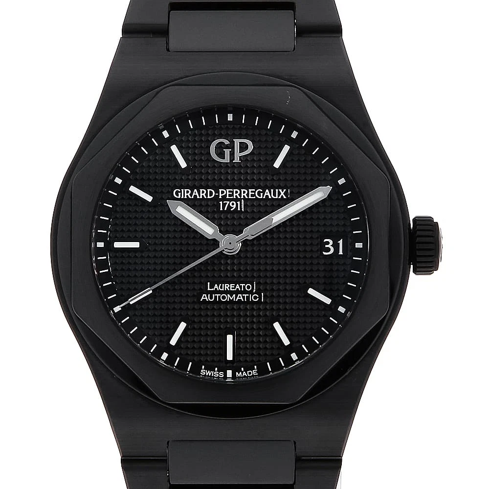 Girard Perregaux — Girard-Perregaux Laureato 42mm Ceramic 81010-32-631-32A second hand mens