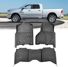 All Weather Floor Mats For 2013-2018 Dodge Ram 150025003500 Crew Cab Set