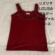 SALE!! [Rare] LIZ LISA Red Cami Velor Ribbon Heisei Hime Gal