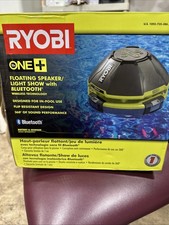Ryobi Floating Pool Bluetooth Speaker With Light Show- Rare P3520