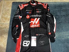 Oliver Ollie Bearman Signed Full Size Haas 2025 Season Race Suit Rookie JSA Auth