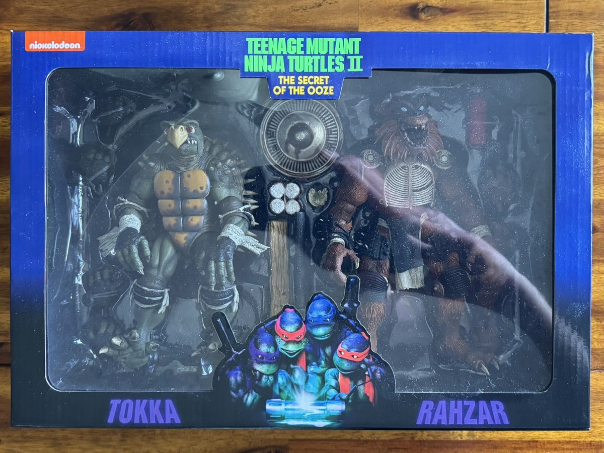 NECA TMNT Teenage Mutant Ninja Turtles Tokka Rahzar Movie 2-Pack