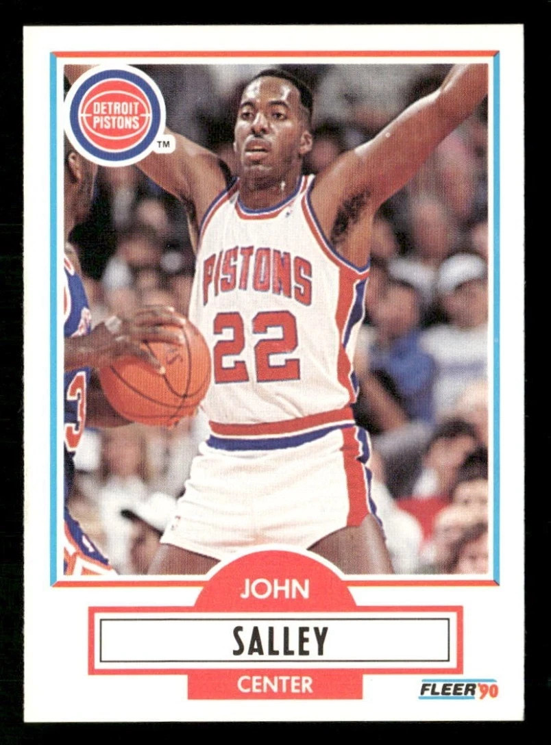 John Salley 1990-91 Fleer #60 Detroit Pistons NBA Basketball Card