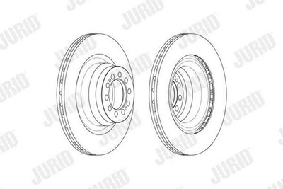 2x JURID 569253J Bremsscheiben Vorne 290mm
