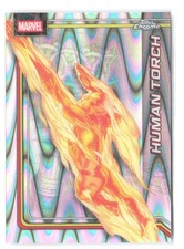 2026 Topps Chrome Marvel Comics #51 Human Torch RayWave Refractor