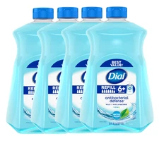 Dial Antibacterial Liquid Hand Soap Refill, Spring Water, 52 fl oz ( 4 Pack)