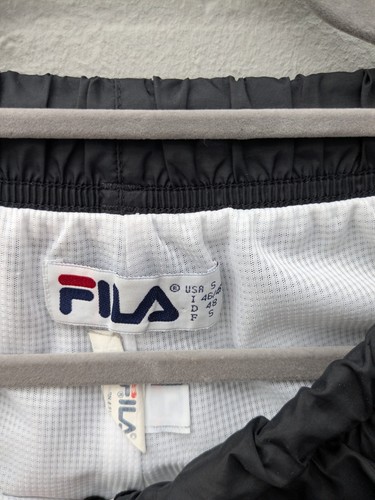 Vintage FILA Jogger Gr. S Traingashose Jogginghose Schwarz 90s Zipper Original - Bild 5 von 6