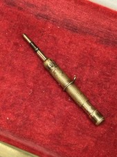 Yellow metal propelling Pencil. By A H Woodwards Patent c1879.