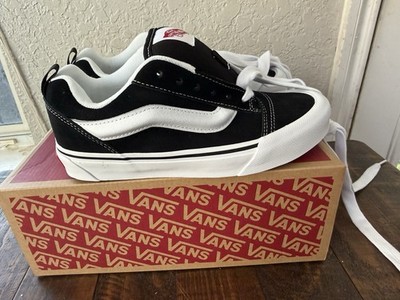 VANS Off The Wall Black/White Low Top Lace-Up Men's Sneakers New w/ Box