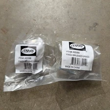 Cosmas Cabinet Hardware Brushed Brass Round Cabinet Knob #4950BB Two Knobs