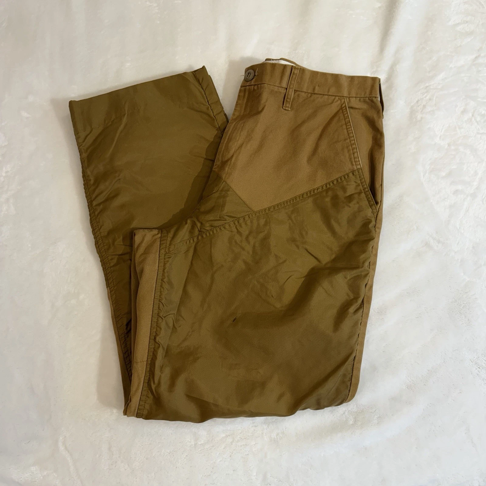 Gamehide Pants Men's 36 Brown Waterproof 12N Nylon Brush Hunting Fits 34x30