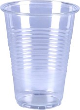 Basics Small Disposable Clear Plastic Cups, 9oz, 100 Count