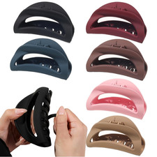 6PCS Silicone Claw Clips for , Soft Flexible Hair Clips, Non-Slip Cozy Cloud .