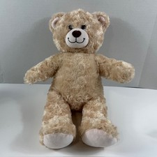 Build-A-Bear Workshop Curly Fur Light Brown Teddy Bear Plush Stuffed Animal 16"