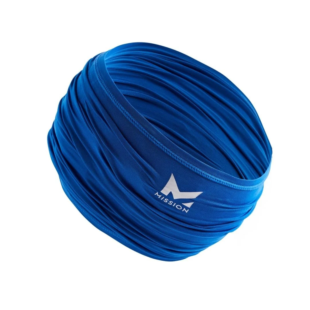 Cooling Neck Gaiter 12+ Ways to Wears, Face Mask, UPF 50, Cools When Wet- Blue