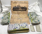 1950's Tom Corbett Marx Playset Tin Litho Wall Sections & Instructions