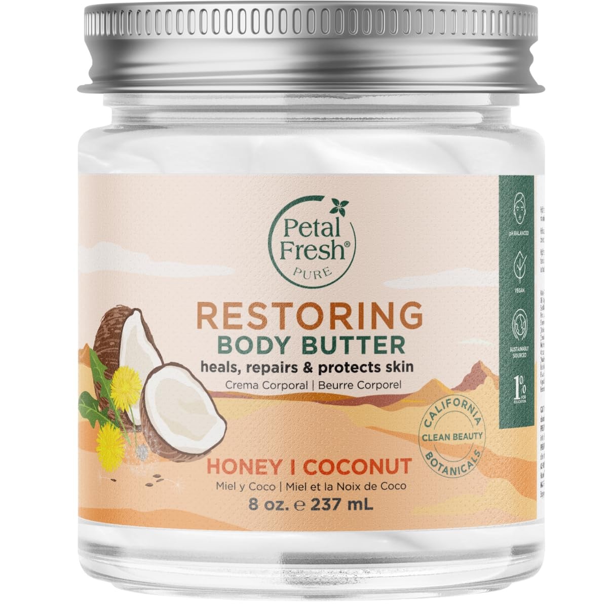 With Honey Coconut Oil 8 Oz