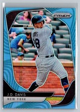 2020 Panini Prizm #228 J.D. Davis Carolina Blue Prizm