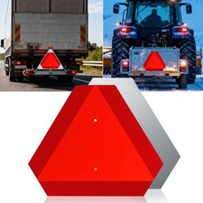 Car Slow Moving Vehicle Sign Reflective Tape Safety Triangle Orange Sticker US