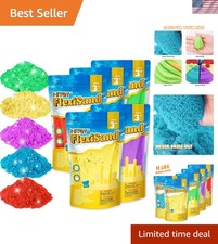 Endless Fun with 11lbs of FlexiSand - Non-Toxic, Moldable, Multi-Color Pack