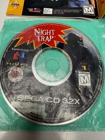 Night Trap (Sega CD 32X) CIB Complete w/ Manual Tested Working 