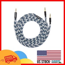 1.5m Braided OFC Replacement Cable - Dual 3.5mm  4.4mm for Audiophiles