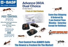 1 Pack Advance 360A Dual Choice Ant Control Bait Stations ~ Total of 4 Stations