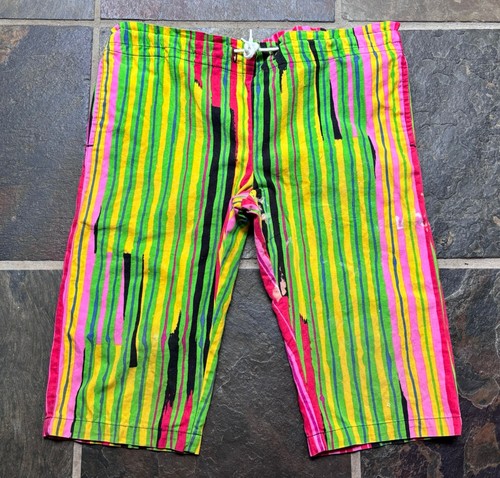 1980s Jams Surfline BERMUDA Distressed Shorts.small/XS.unisex - Picture 2 of 21