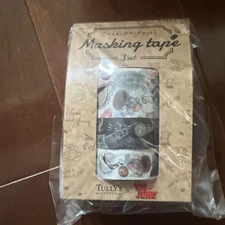 TULLY'S COFFEE Tom and Jerry Masking Tape 3-Piece Set
