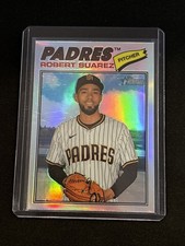 🔥Robert Suarez 2026 Topps Heritage Chrome Refractor #174 San Diego Padres