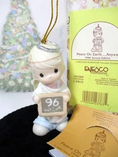 Precious Moments Ornament Peace On Earth Anyway 1996 DATED Annual 183369 Box