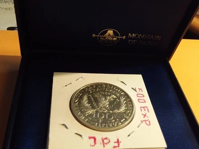 GEM . 233 .P 1 . COFFRET .PIEFORT . 100 FRANCS AG . BE . MARIE CURIE ... - Photo 1/2
