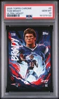 2025 Topps Chrome Tom Brady Ultra Violet SSP UV-6 Patriots Case Hit PSA 10