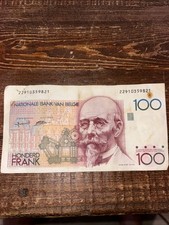 1987-81 Belgium 100 Francs Colorful Banknote Hendrik Beyaert Belgian Currency