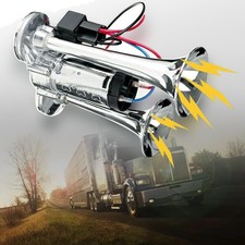 12V 600DB Super Loud Dual Electric Air Horns Kit with Compressor Applicablefo...