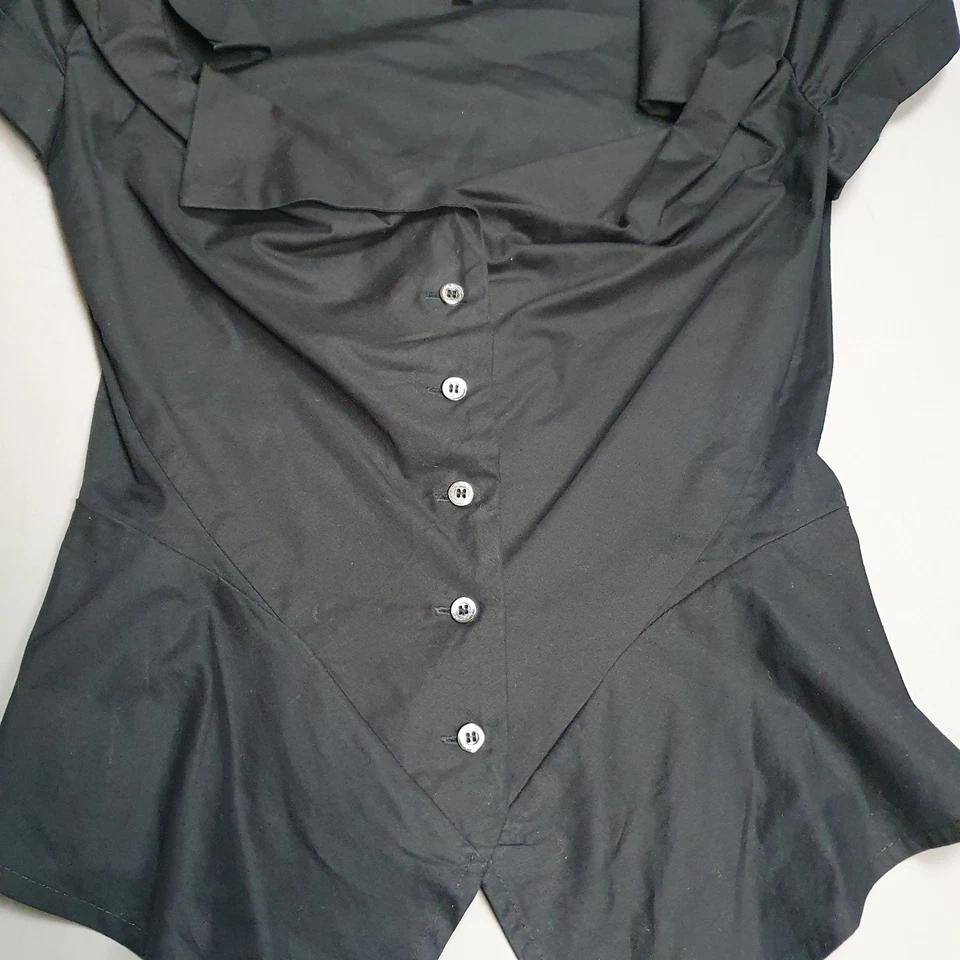 Blusa Top Bustier VIVIENNE WESTWOOD ANGLOMANIA 42 / UK 10 Negro Aspecto Corsé Foto 3 de 4