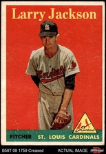 1958 Topps #97 Larry Jackson Yellow Name Cardinals RARE VARIATION 3 - VG