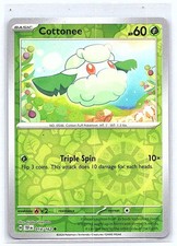 COTTONEE 014/162 REVERSE HOLO TEMPORAL FORCES POKEMON TCG CARD