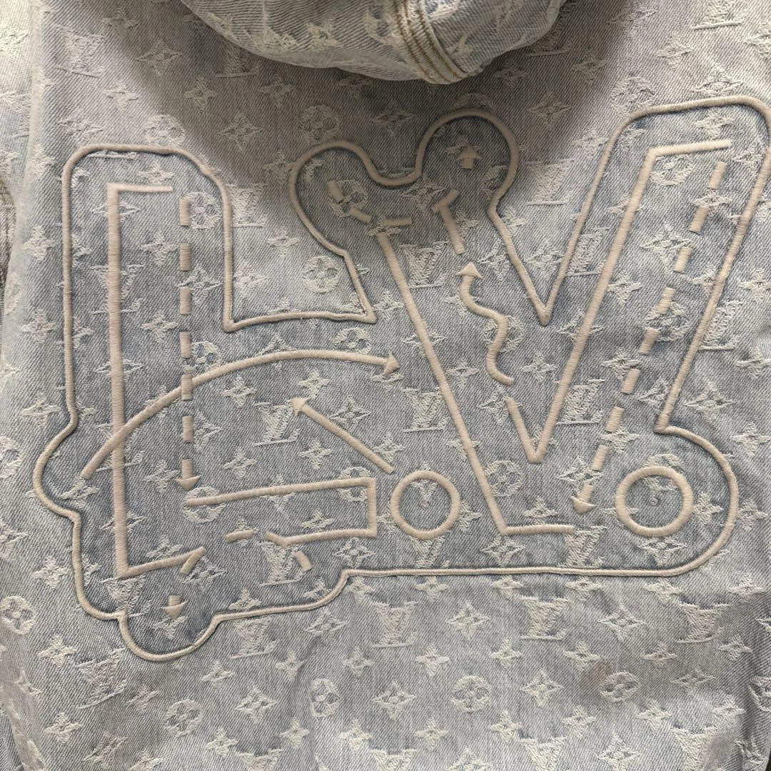 LOUIS VUITTON（LV） Louis Vuitton Giacca Uomo Logo Denim Nba Blouson 50