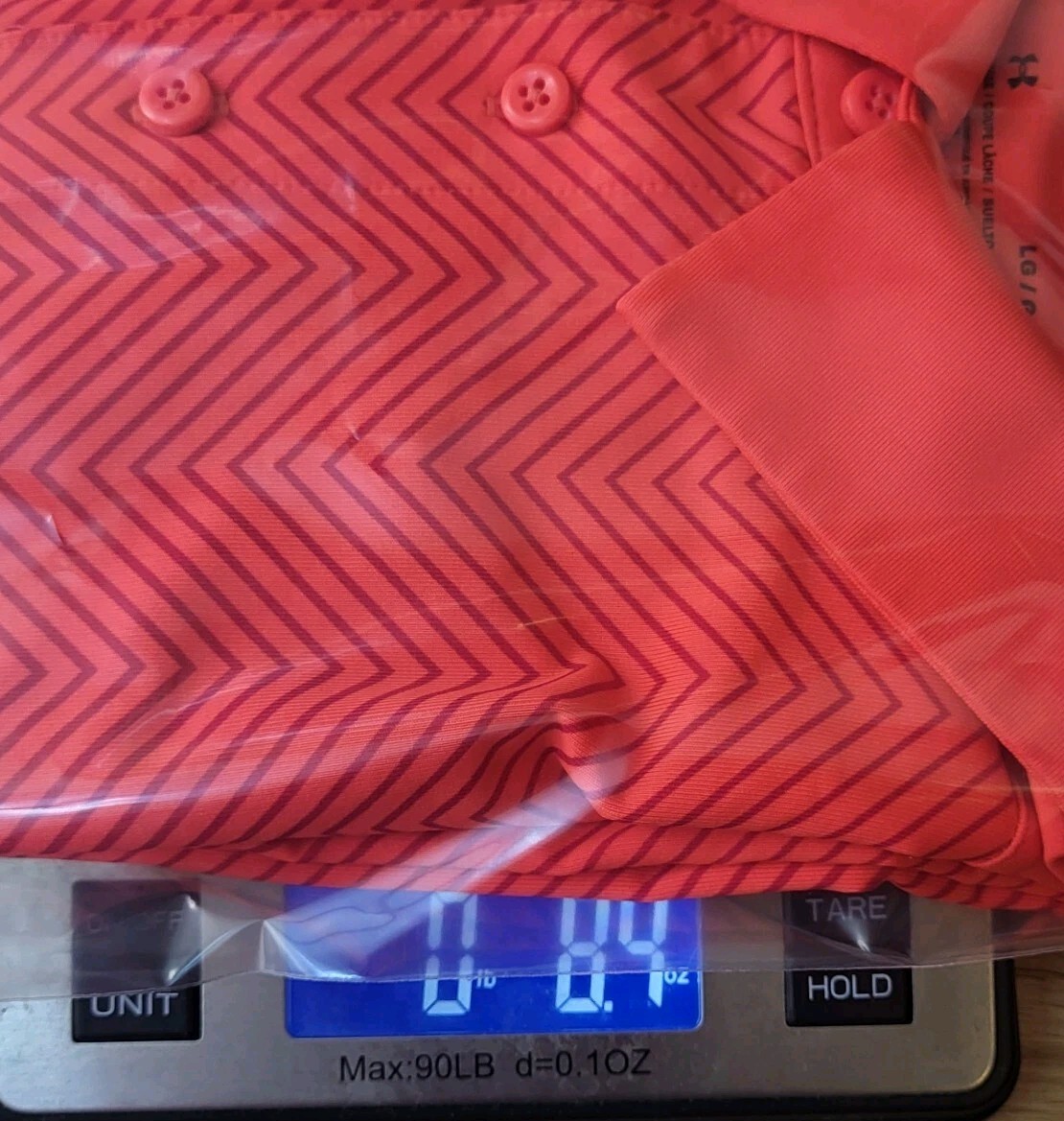 Under Armour Polo Shirt Mens L Large Loose Fit Heat Gear Orange Chevron thumbnail 11