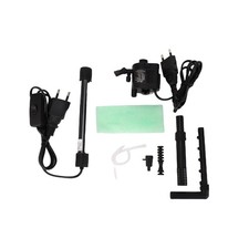 Small Fish Tank HD Glass USB Interface LED Light Desktop Aquarium Fish Tank NEW