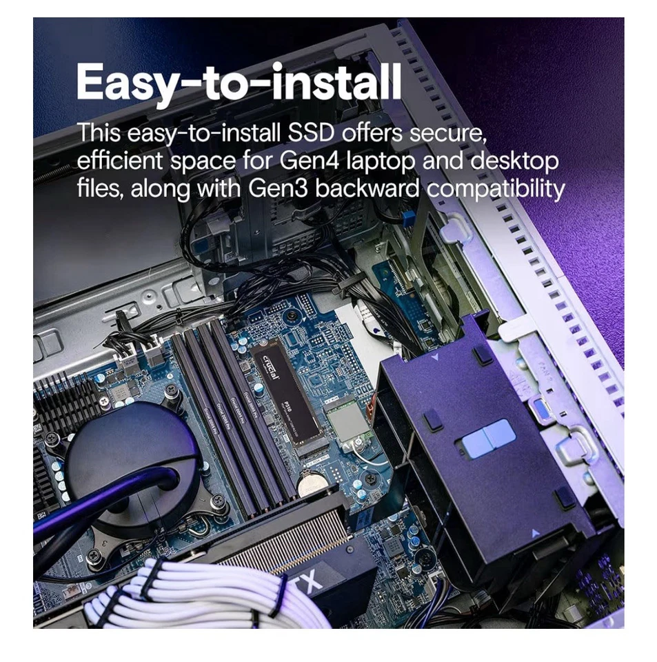 Crucial P310 2TB SSD M.2 2280 NVMe PCIe Gen4, Up to 7,100MB/s, Laptop&Desktop PC - Image 2 of 4