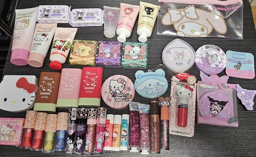 Huge Lot / Bundle 40 Piece Hello Kitty Beauty Lot - Skincare, Makeup & More!