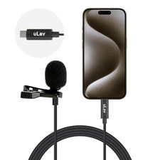 uLav-L Digital Lavalier Omnidirectional Clip on Microphone with USB-C Connect...