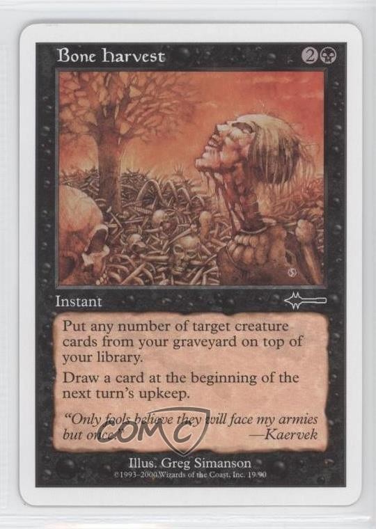 Bone Harvest White Border Magic: Beatdown Box Set #19 2000